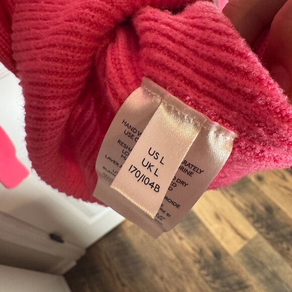 Free People Softly Structured Oversized Ribbed Tunic Sweater Size L - Picture 5 of 6